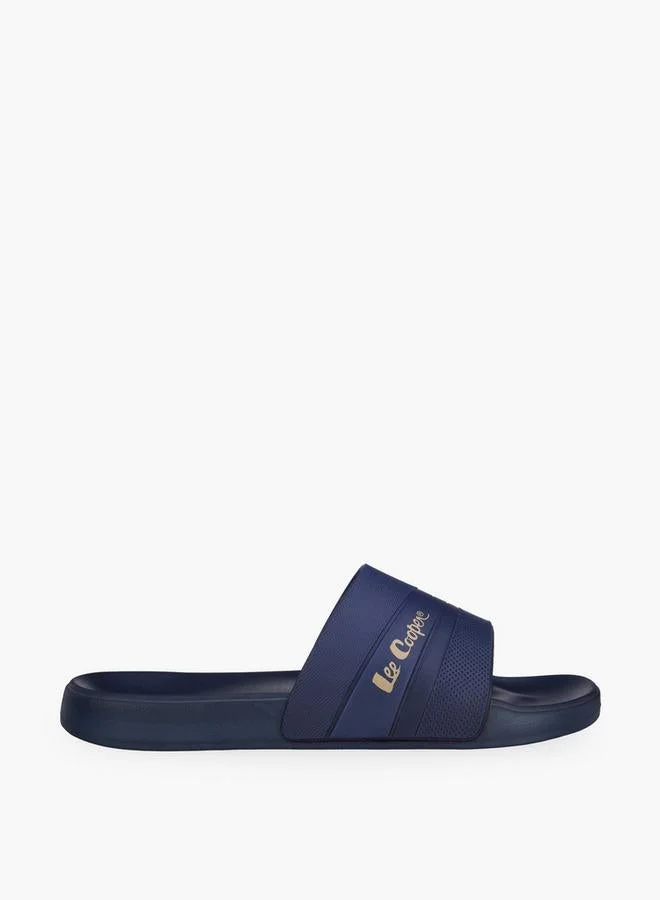 Men Logo Print Slides