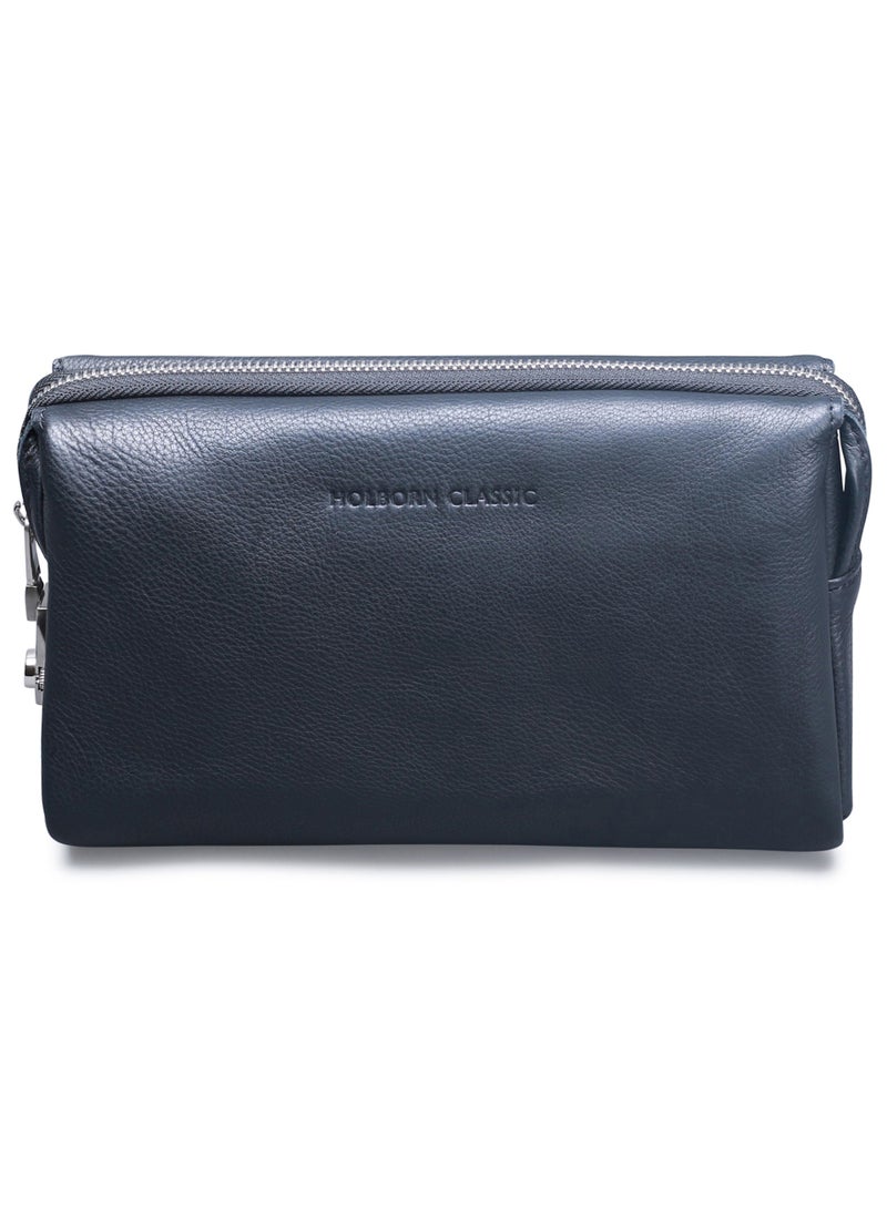 HOLBORN CLASSIC Men's Carryall Pouch - Genuine Cowhide Leather - Image 1