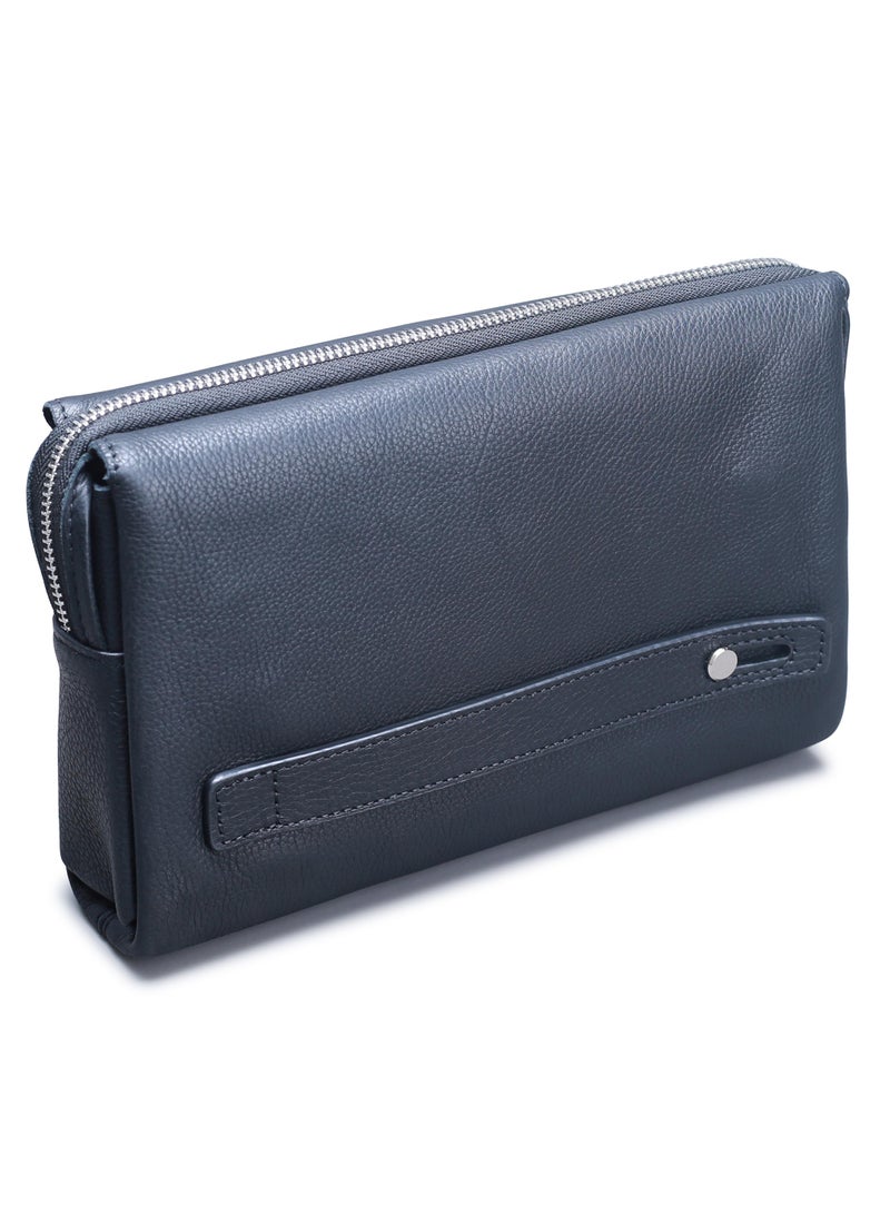 HOLBORN CLASSIC Men's Carryall Pouch - Genuine Cowhide Leather - Image 4