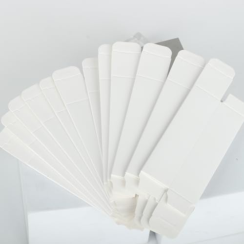 COSIDEA 50pcs 25 * 25 * 95mm lip gloss Craft Matte White paper box Small packing boxes 350gms for DIY cosmetics - Image 4