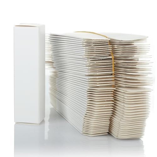 COSIDEA 50pcs 25 * 25 * 95mm lip gloss Craft Matte White paper box Small packing boxes 350gms for DIY cosmetics - Image 1