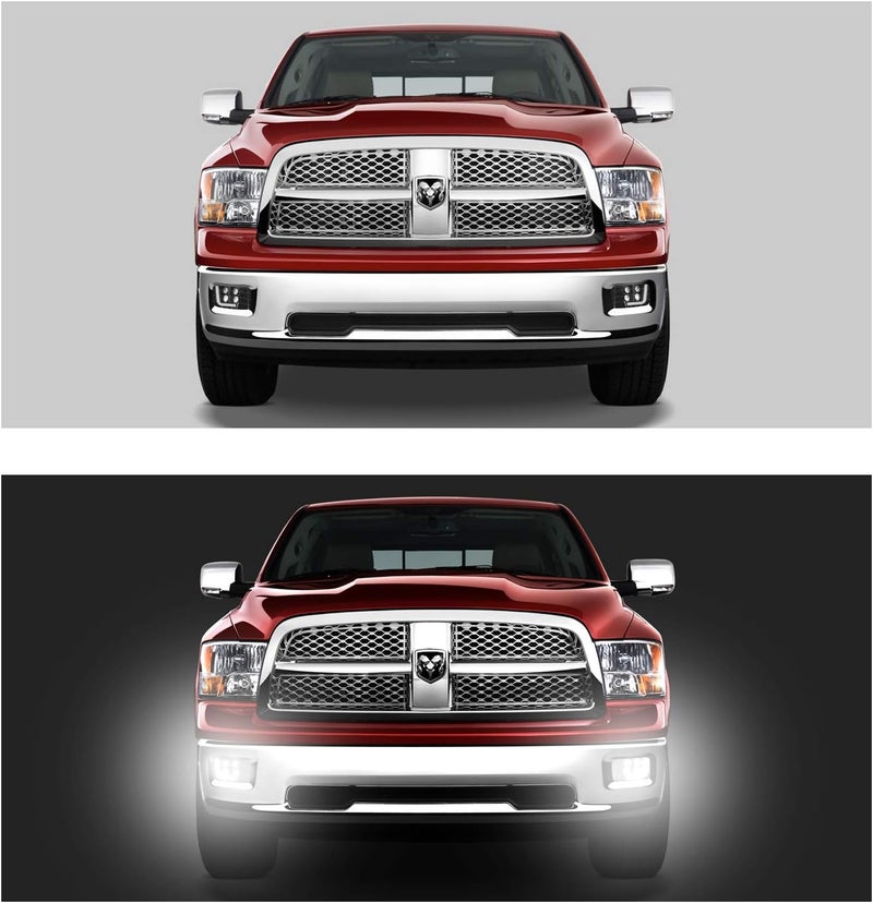 Tecoom LED Fog Lights for 2013-2017 Dodge Ram 1500 - Image 4