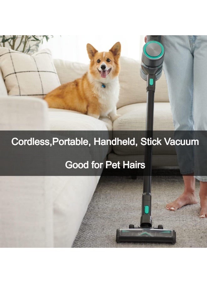 Wyze Cordless Vacuum Cleaner with 20000Pa Powerful Suction Lightweight Stick with HEPA Filter 300W Powerful Brushless Motor 40mins Runtime for Home Hard Floor Carpet Pet Hair - Image 3
