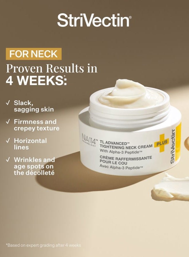 Strivectin TL Advanced Tightening Neck Cream PLUS - 1.0 oz - Tighten and Lift Neck Cream, Visibly Reduces Sagging and Crepey Skin, Improves Décolleté Lines and Wrinkles for Smooth, Youthful Skin - Image 4