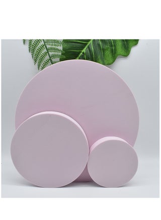 Cube Photography Background Props Foam Geometric Stereo Photo Props for Lipstick Jewelry Cosmetics Makeup Tools Food(Pink Round) - pzsku/Z123554506E0FF120A491Z/45/_/1694769312/3e687087-e50d-4048-bdca-3f05132a652f