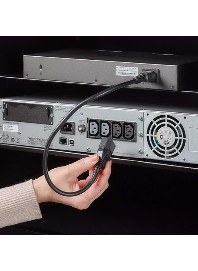 2 Meter Power Extension Cable – Male to Female – C13 to C14 – 240V, 10A – For UPS & Desktop Devices - Image 3