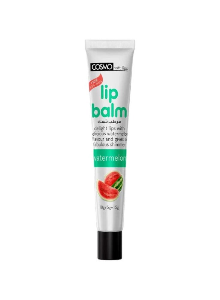 soft Watermelon Flavored Lip Balm, 15g