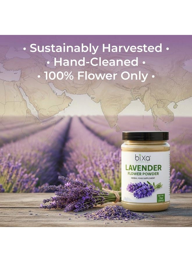 bixa BOTANICAL Lavender Flower Powder (Lavandula augustifolia) 7 Oz 200g, Supports Nervine & Carminative Properties - Image 3