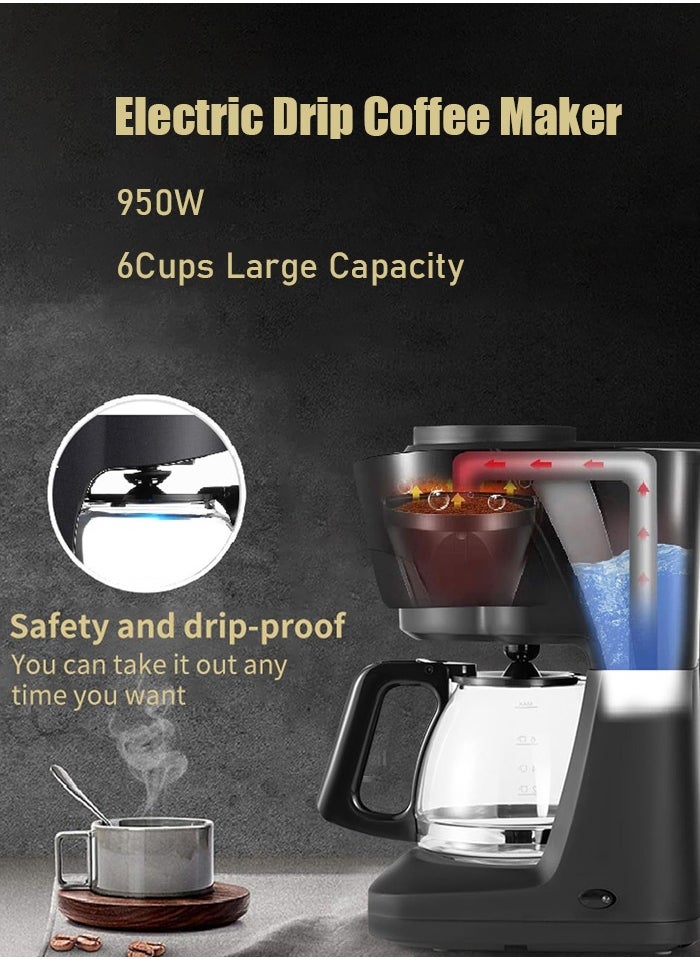 6 Cup Coffee Maker,Drip Coffee Maker with Detachable and Reusable Filter,650W,SK-124,Black - pzsku/Z12358EA14E3E1BB84A2EZ/45/_/1717226976/22e80457-7763-4f47-b2b7-173ff91493ed