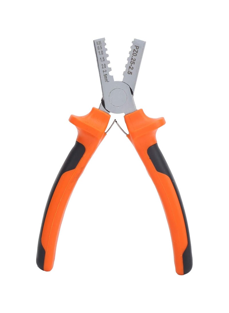 GGOOT Crimping Pliers, PZ0.25-2.5A Dual-Color Crimping Connectors, 45 Steel, Wire Crimper, Stripper Tool - Image 1