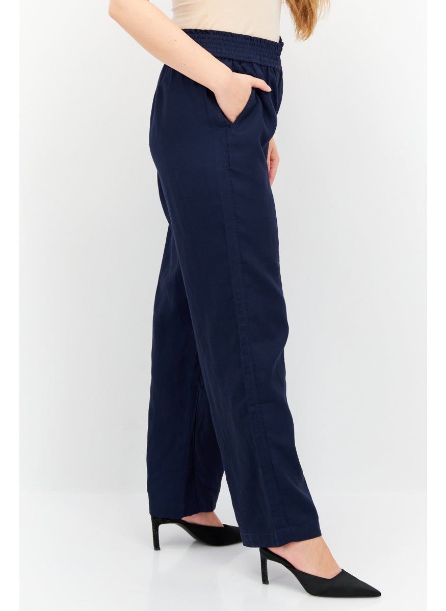 Women Wide Leg Solid Palazzo Pants, Navy - pzsku/Z1235A3EA18F520B6BEB6Z/45/_/1724351240/ac771a07-25b6-43cf-bfd0-7cf90d9c8320