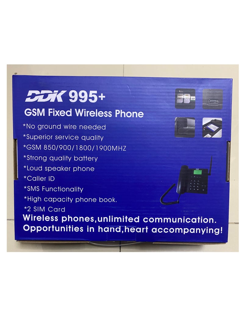 Generic - GSM Fixed Wireless Phone DDK 995+ with Dual SIM, FM Radio, Call Recording, and Durable Design – Reliable Home & Office Communication Solution - Image 1