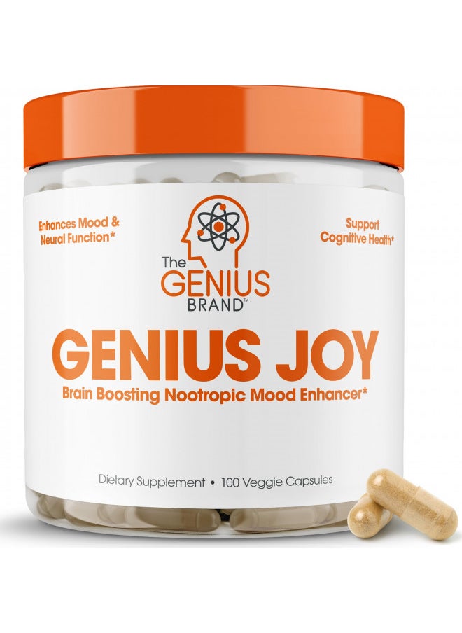The Genius Brand - Genius Joy Nootropic Mood Enhancer Supplement Support Cognitive Health Enhance Mood - Image 1