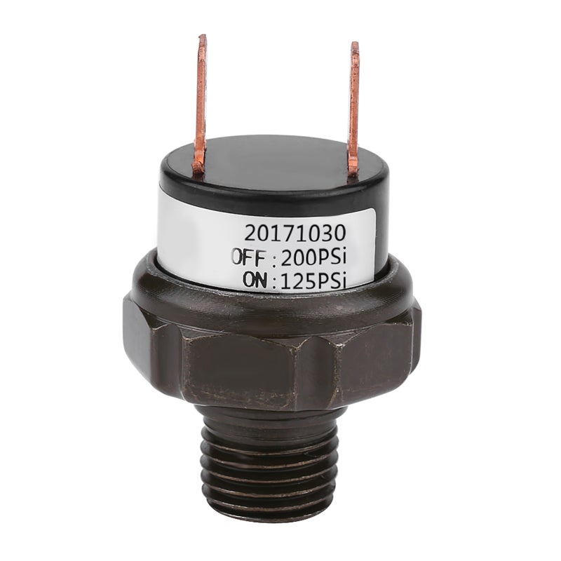 BK Air Pressure Switch 90-200 PSI Pressure Control Switch - High Quality Metal Housing Automatic Air Compressor Switch for Replacement - Image 2