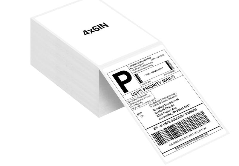 Joyberg 4x6 Thermal Labels, Shipping Labels, Strong Adhesive Thermal Label, White Printer Paper/Label - Image 1