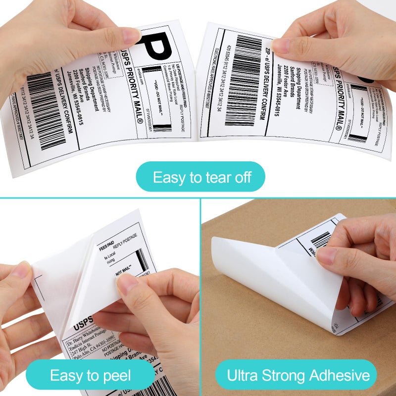 Joyberg 4x6 Thermal Labels, Shipping Labels, Strong Adhesive Thermal Label, White Printer Paper/Label - Image 4