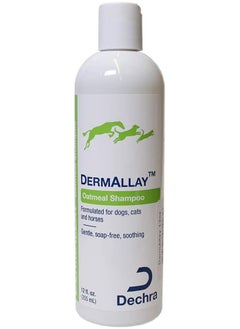 Dechra Dermallay Oatmeal Shampoo for Dogs Cats & Horses 12 fl oz, NA