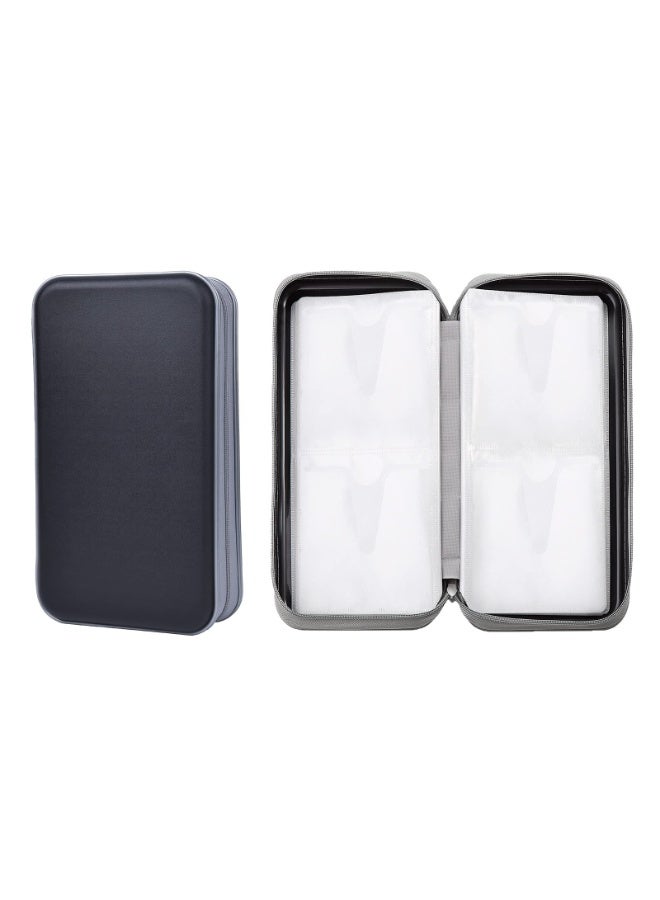 CD Case,80 Capacity CD Holder Hard Plastic CD Storage Wallet Protective CD/DVD Case Holder for Car Home Travel (Color : Black)  - Image 5