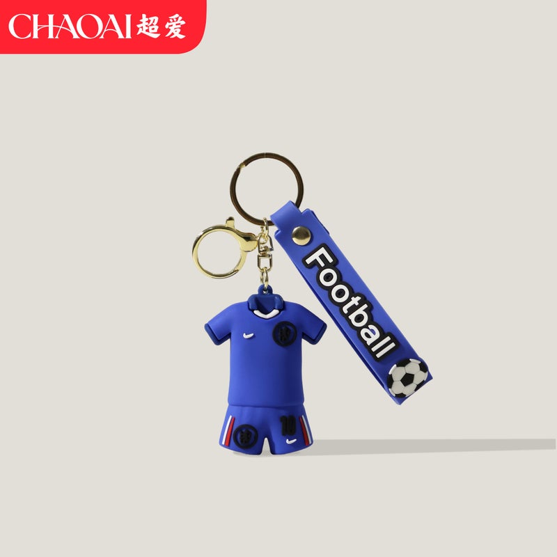 World Cup Football Keychain - Cartoon Figure with Jersey  Design - Image 1