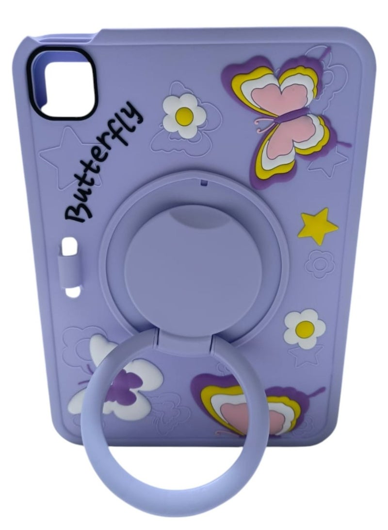 BUTTERFLY Extra protection for iPad (A16) 11th Generation 11 Inch 2025/10th Generation 10.9 Inch 2022 Case with Pencil Holder, Hybrid iPad 11 10 Case - Image 4