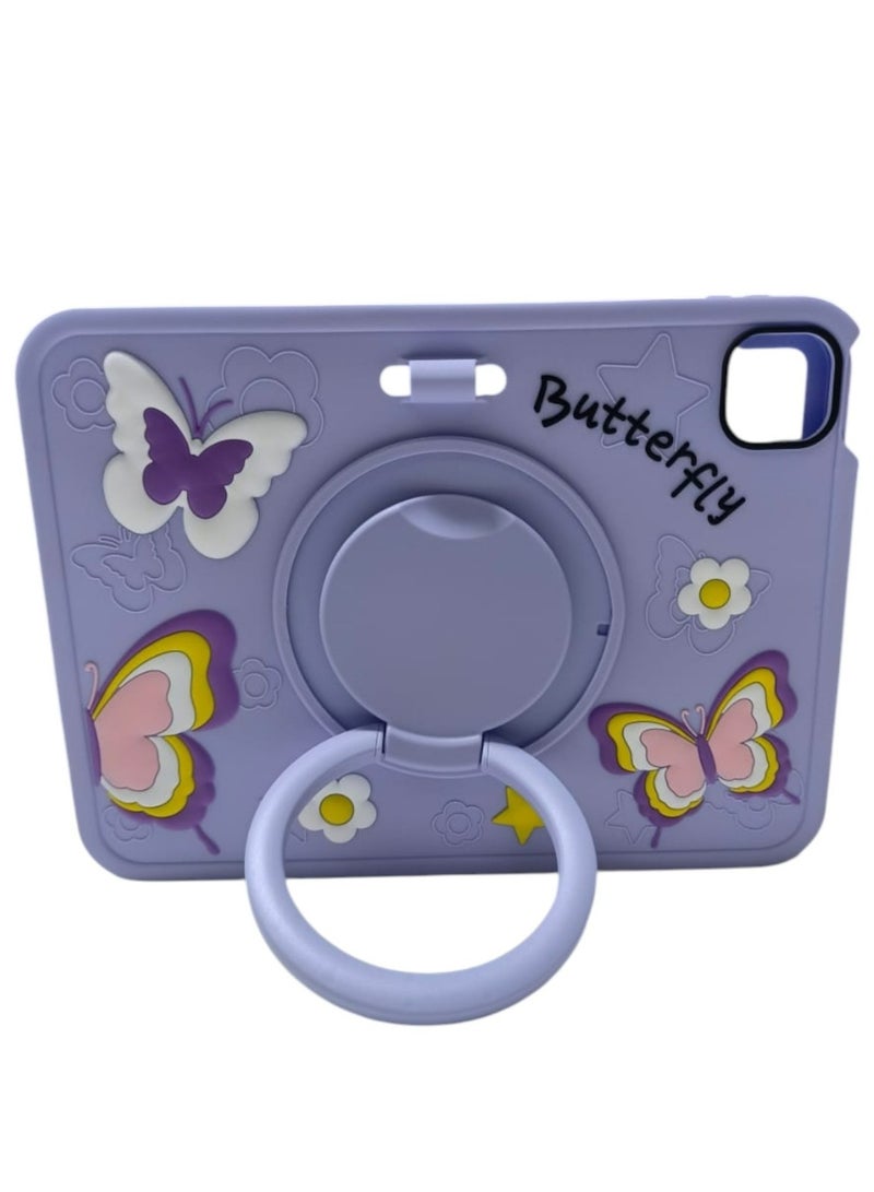 BUTTERFLY Extra protection for iPad (A16) 11th Generation 11 Inch 2025/10th Generation 10.9 Inch 2022 Case with Pencil Holder, Hybrid iPad 11 10 Case - Image 2