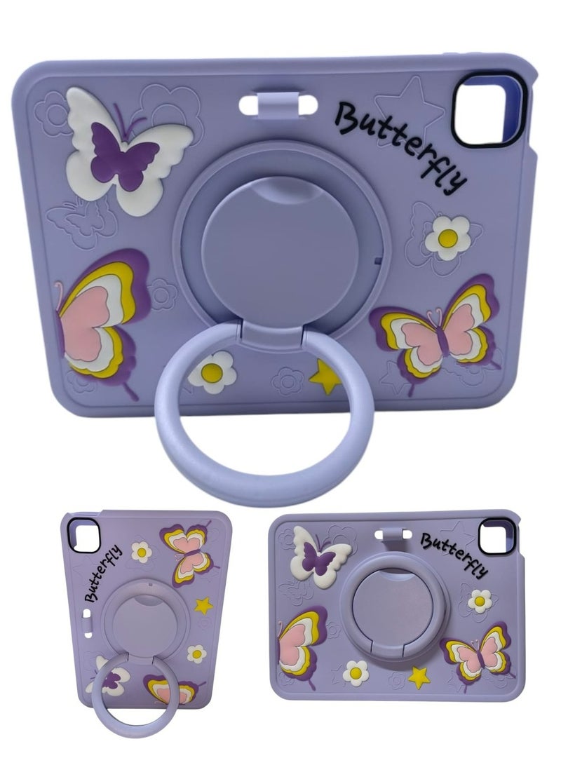 BUTTERFLY Extra protection for iPad (A16) 11th Generation 11 Inch 2025/10th Generation 10.9 Inch 2022 Case with Pencil Holder, Hybrid iPad 11 10 Case - Image 3