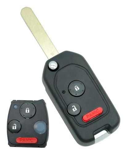 AYGUCEKE 21 Buttons Folding Flip Keyless Entry Key Fob Cover Case fit for Honda Accord Civic CRV Pilot Odyssey Ridgeline Passport Insight EX EXL Touring Key Fob Shell - Image 1