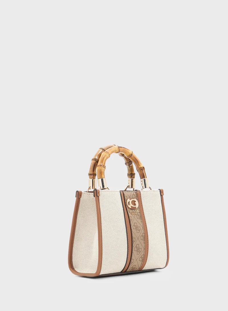 GUESS Kerima Bamboo 2 Cpmt Mini Tote