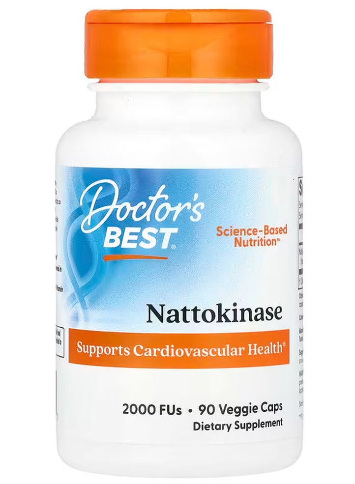Doctor's BEST Nattokinase 2,000 FUs 90 Veggie Caps - Image 1