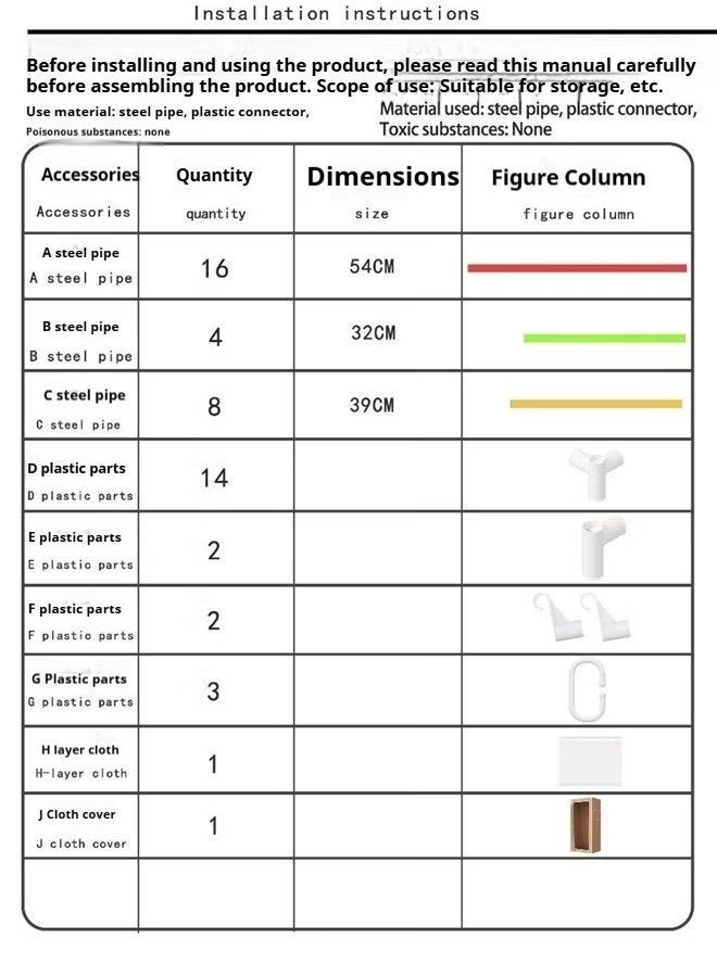 KIIUMI Portable Wardrobe Clothes Storage Cabinet Portable Closet Organizer with Non-woven Fabric Quick and Easy to Assemble Extra Strong and Durable - Image 5