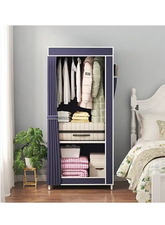 KIIUMI Portable Wardrobe Clothes Storage Cabinet Portable Closet Organizer with Non-woven Fabric Quick and Easy to Assemble Extra Strong and Durable - Image 2