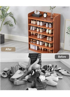 NKX 6 Layer Wooden Shoe Rack  - Image 2