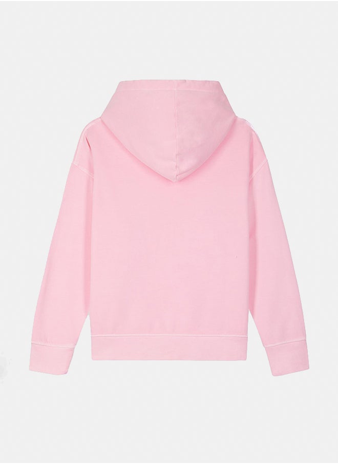 Eden Park Oversized Fit Overdyed Fleece Hoodie  - Image 5