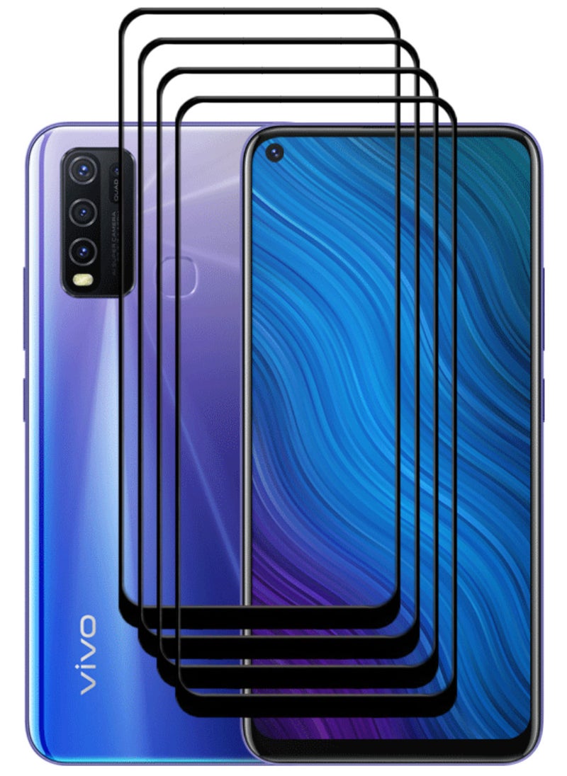 ACLIX 4 Pieces Antistatic ESD Dustproof Premium Quality High Definition Tempered Glass Screen Protector Designed For vivo Y50 - Image 1