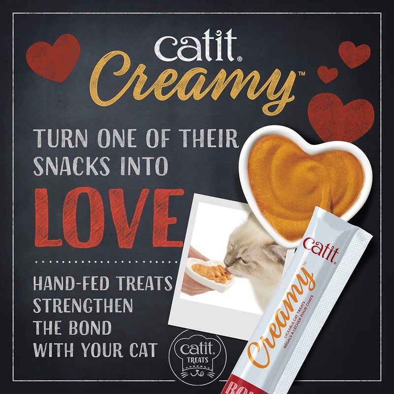 Catit Creamy Lickable Cat Treat, Healthy Cat Treat, Chicken & Liver, 5 Count (Pack of 30) - Image 4