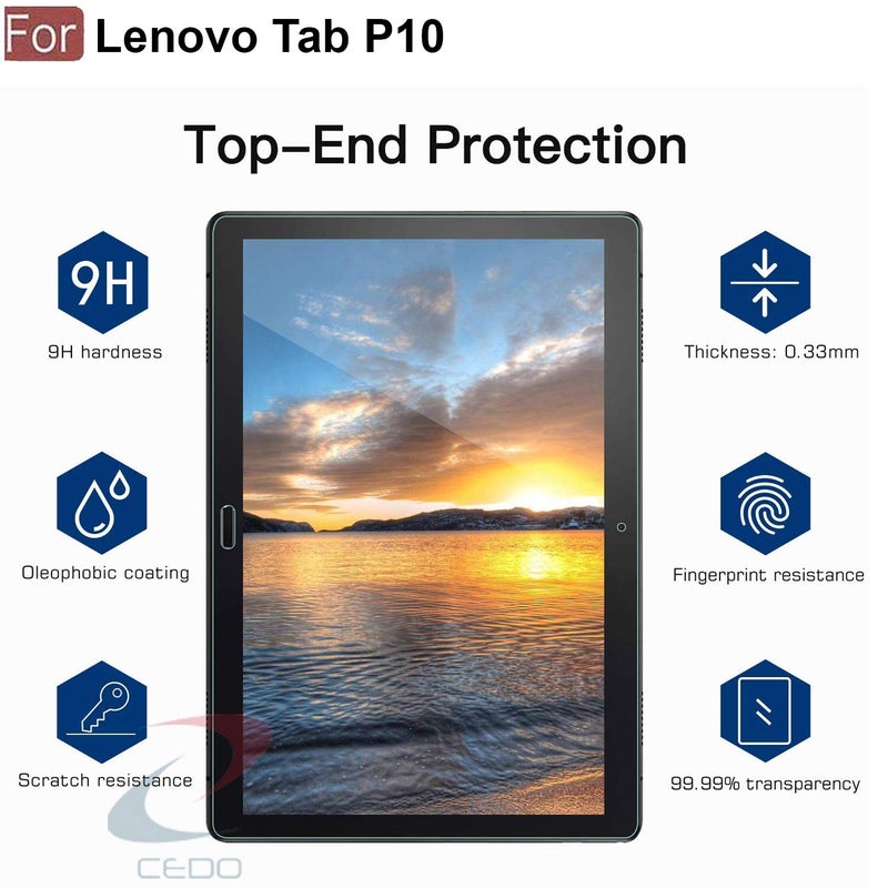 Cedo Lenovo Tab P10 (10.1 inch) Tempered Glass | Screen Protector Clear Tempered Glass for Lenovo Tab P10 (10.1 inch) - Image 3
