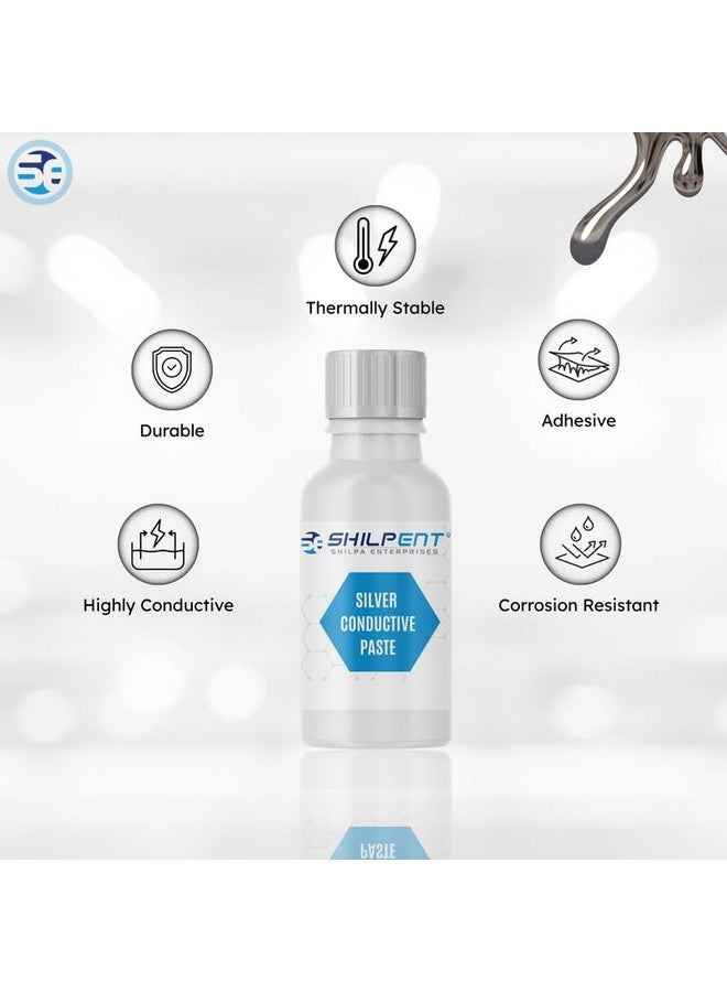 Shilpent Silver Paste, Conductive Inks for 3D Print (Quantity - 5ml) - Image 2