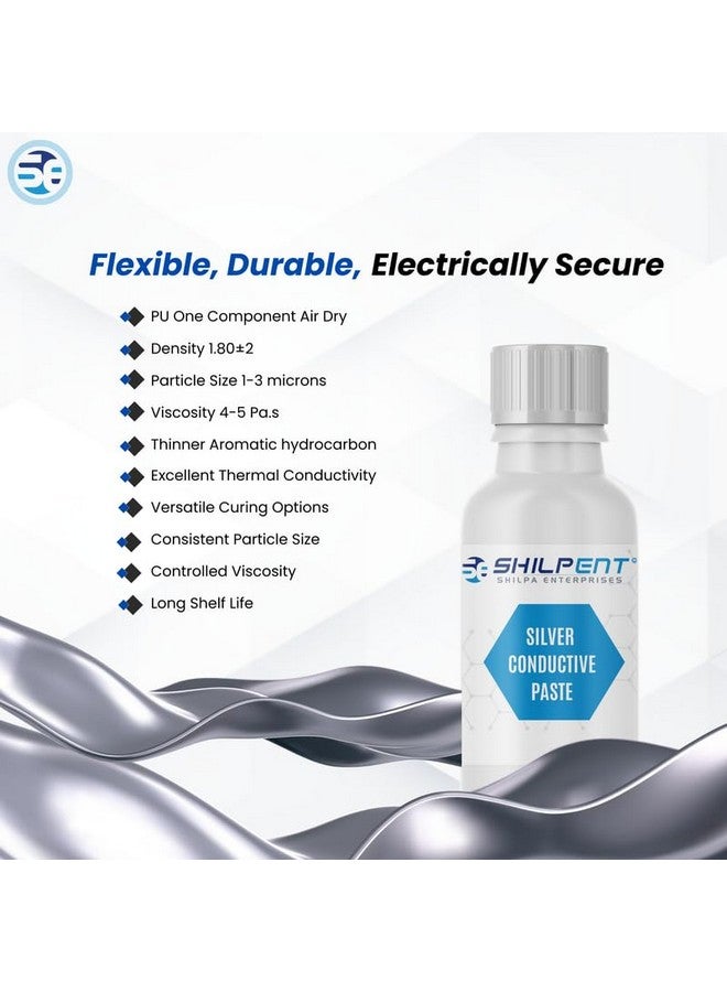 Shilpent Silver Paste, Conductive Inks for 3D Print (Quantity - 5ml) - Image 3
