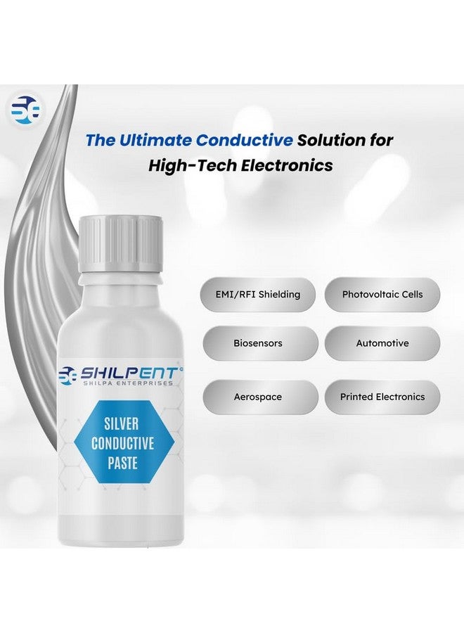 Shilpent Silver Paste, Conductive Inks for 3D Print (Quantity - 5ml) - Image 5