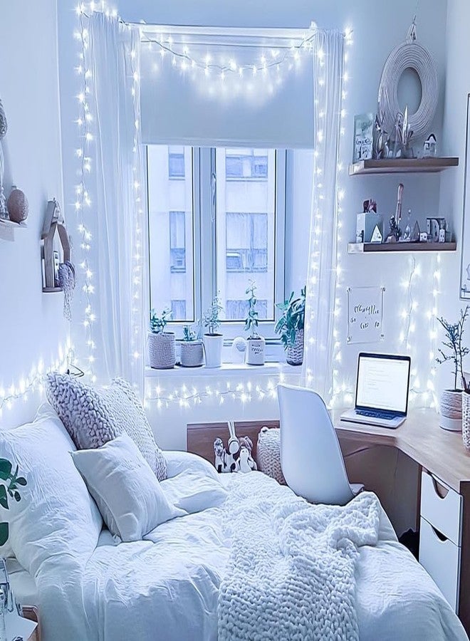 Desidiya® 12 Meter (39Ft) LED Rice String Lights - White Fancy Decorative Fairy Lights for Indoor Outdoor Use, Bedroom, Wedding & Festival Ambience Pack of 1 - Image 3