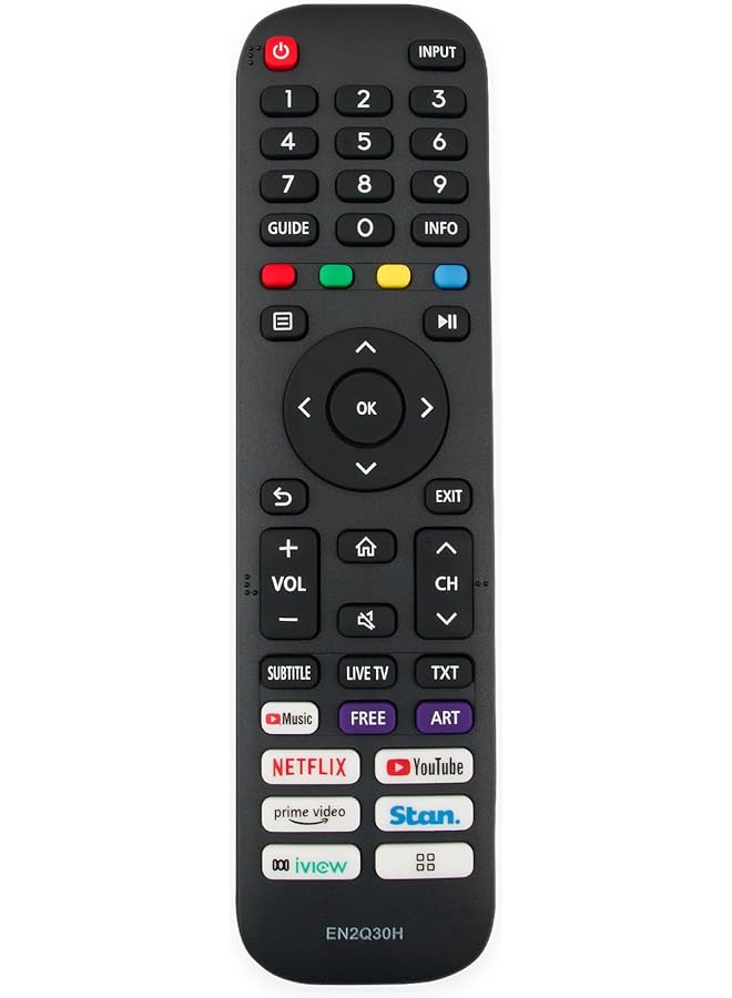 The Bros EN2Q30H Replacement Remote Compatible with Hisense Vidaa TV L5F L9G 100L5F 120L5F 100L9GSET 100L9G 100S8 70S5 65Q7 65SX - Image 1