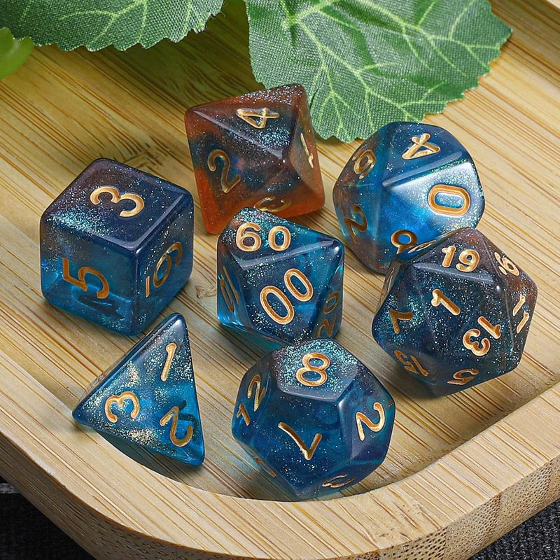 CiaraQ DND Polyhedral Dice Set with a Black Dice Bag for D&D RPG MTG Role Playing Table Games - Image 5