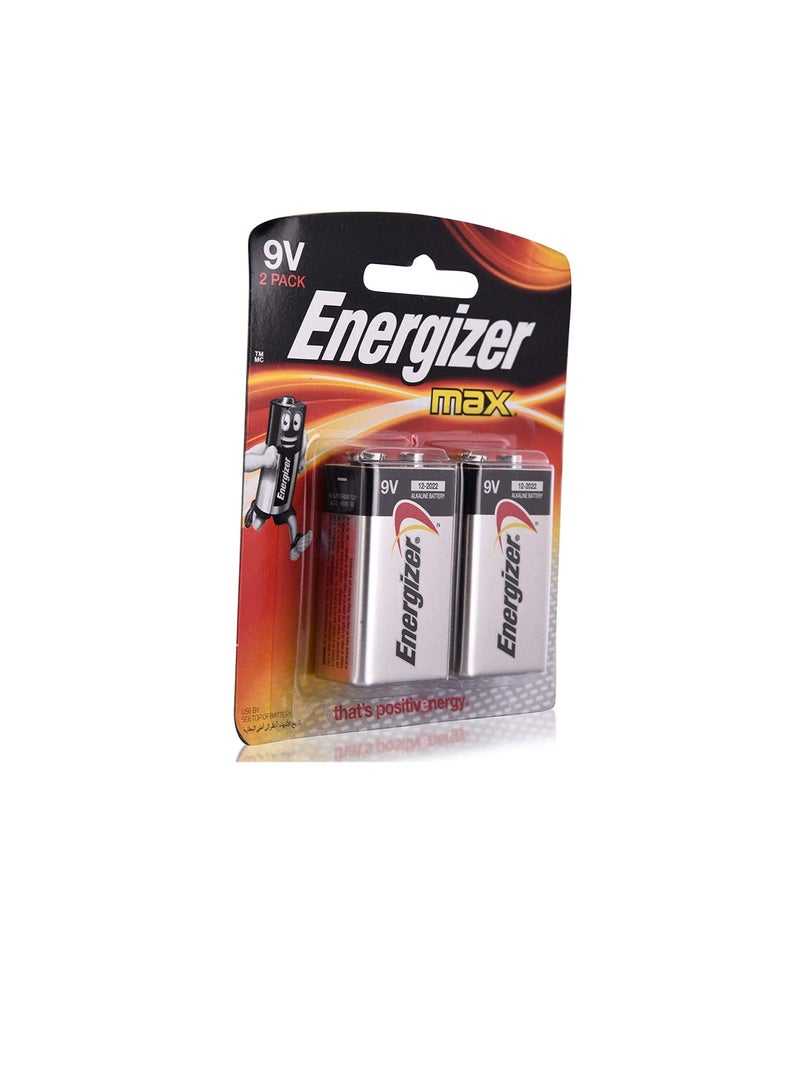 Energizer Energizer Max Alkaline 9V Battery - Pack of 2  - Image 2