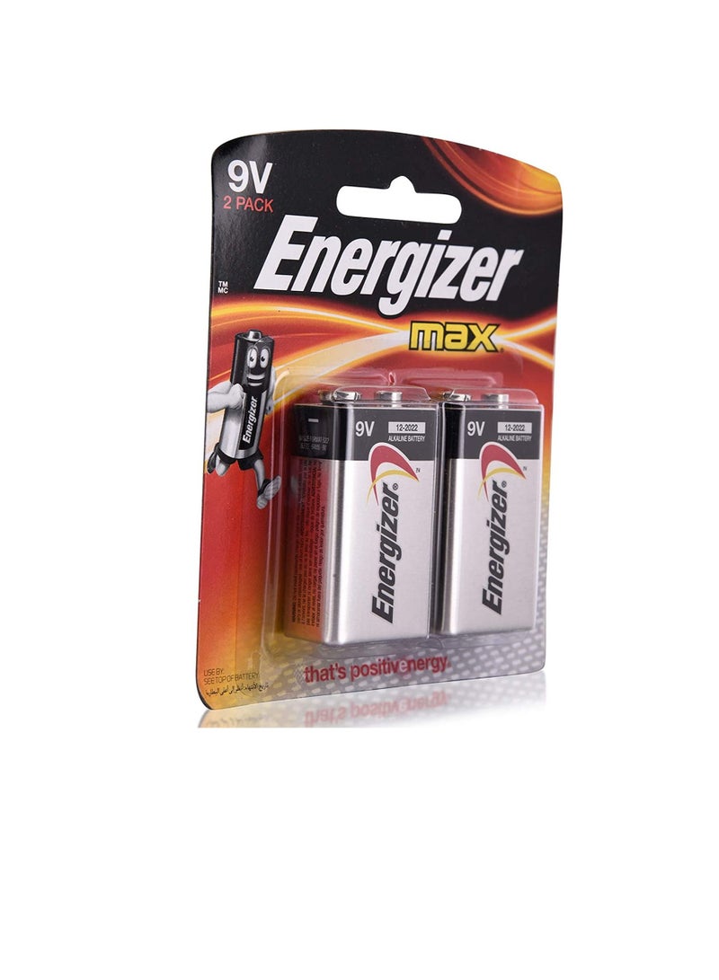 Energizer Energizer Max Alkaline 9V Battery - Pack of 2  - Image 1