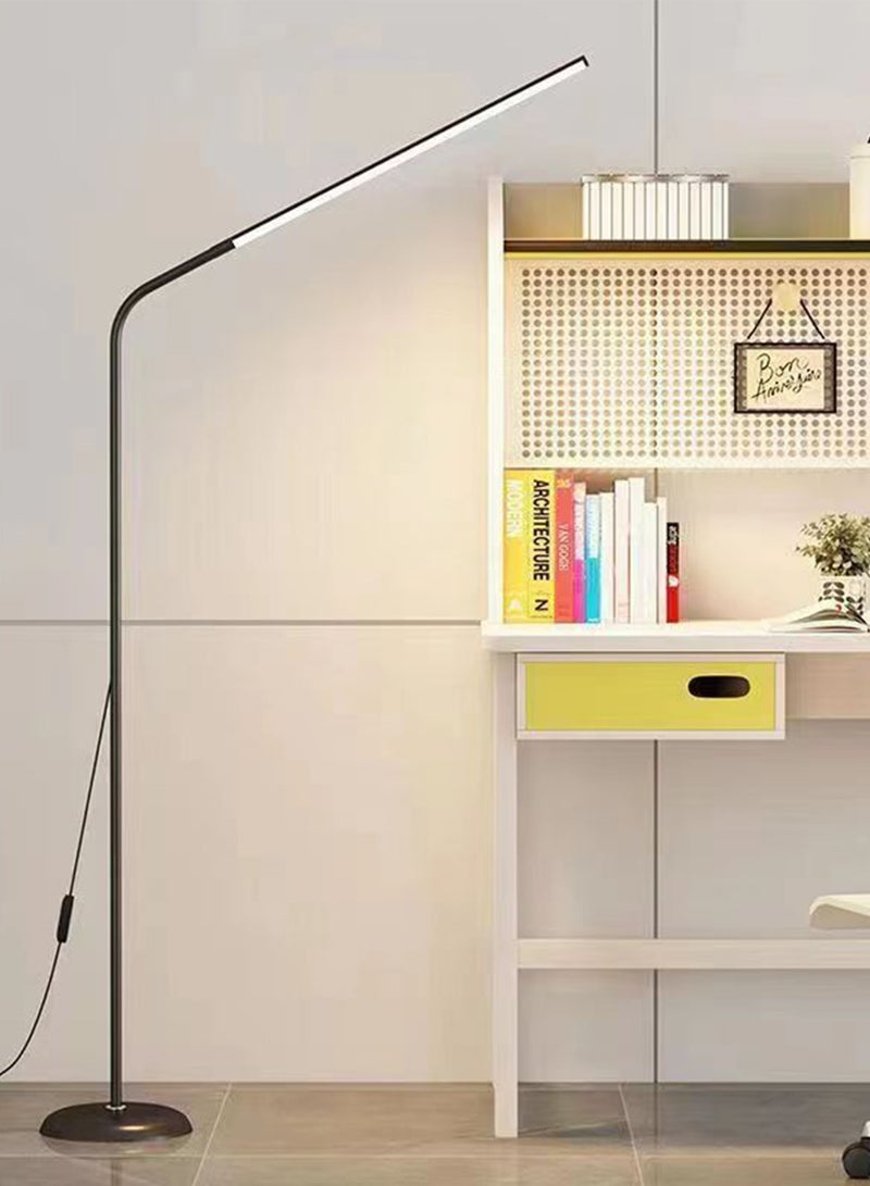 Sharpdo Nordic Tricolor Dimming LED Floor Lamp Simplicity Eye Protection Reading Standing Lamp For Living Room Bedroom Study Room Floor Lighting Touch Control - Image 2