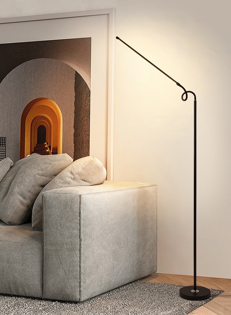 Sharpdo Nordic Tricolor Dimming LED Floor Lamp Simplicity Eye Protection Reading Standing Lamp For Living Room Bedroom Study Room Floor Lighting Touch Control - Image 1