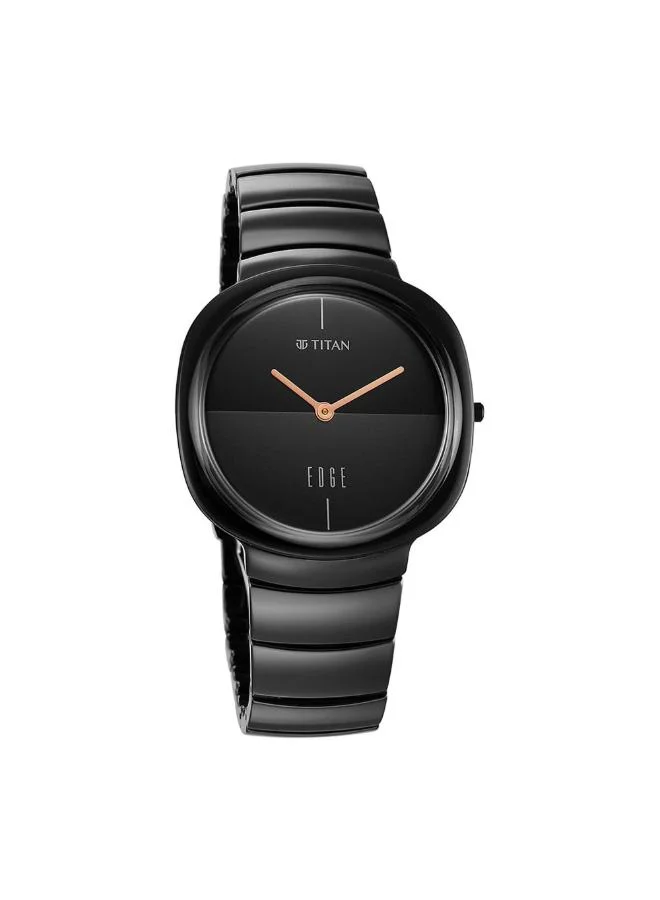 تيتان Unisex's Ceramic Analog Watch 1841NC01 - 38 mm