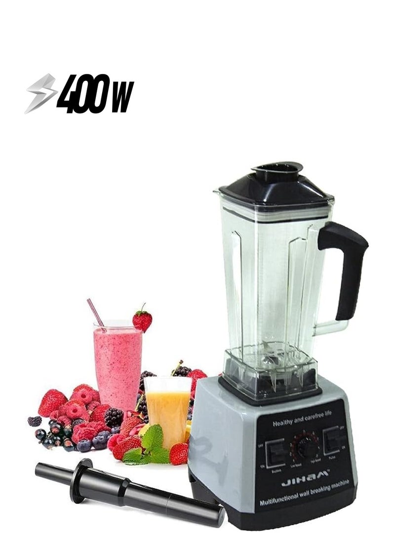 جيهام خلاط تجاري احترافي عالي التحمل، عصارة سرعة، خلاط ثلج، رمادي/أحمر 32011EJ - Image 1