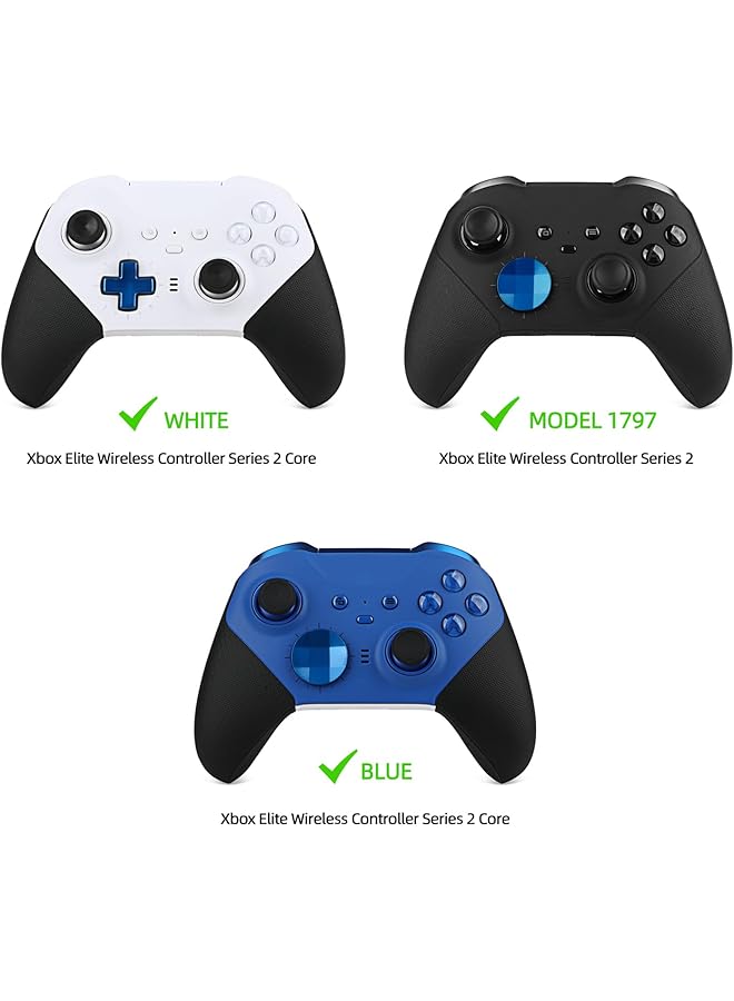 13 In 1 Metal Thumbsticks For Xbox One Elite Series 2 Elite Series 2 Controller Accessory Parts Gaming Accessory Replacement Metal Mod 6 Swap Joysticks 4 Paddles 2 D Pads 1 Tool(Plating Blue) - Image 4