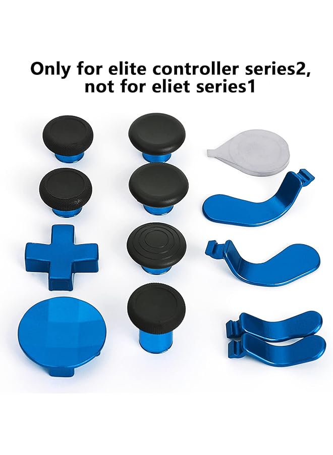 13 In 1 Metal Thumbsticks For Xbox One Elite Series 2 Elite Series 2 Controller Accessory Parts Gaming Accessory Replacement Metal Mod 6 Swap Joysticks 4 Paddles 2 D Pads 1 Tool(Plating Blue) - Image 5